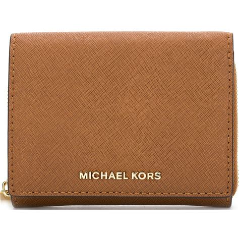 michael kors small wallet brown|Michael Kors rfid wallet.